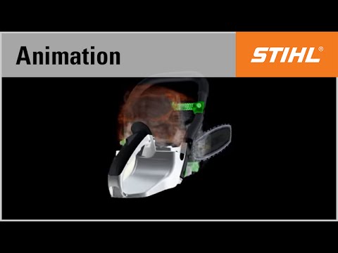 The anti-vibration system in the STIHL MS 441 chainsaw