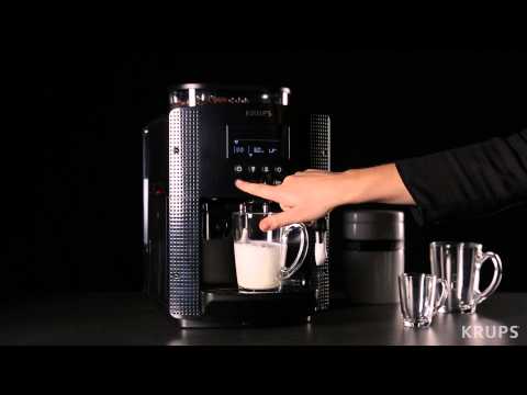 Automatický kávovar KRUPS EA815 &amp; EA816– jak připravit cappuccino