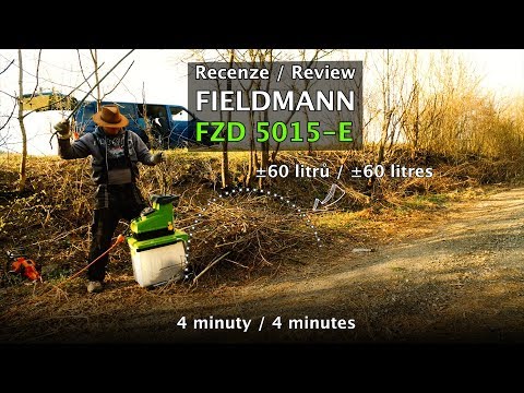 Fieldmann - elektrický štěpkovač FZD 5015-E - Recenze / Review electric woodchipper