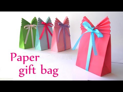 DIY crafts: Paper GIFT BAG (Easy) - Innova Crafts